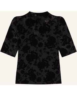 Ted Baker T-Shirt AURLYNE aus Mesh - Schwarz