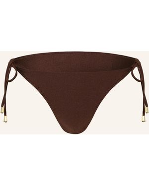 Mrs & HUGS Triangel-Bikini-Hose - Braun
