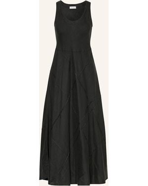 ROSSO35 Leinenkleid - Schwarz