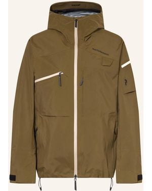 Peak Performance Hardshell-Jacke ALPINE GORE-TEX C-KNITTM - Grün