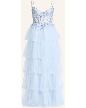 hey kyla Abendkleid mit Spitze und Pailletten - Blau