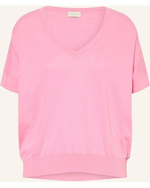 Milano Italy Strickshirt mit Leinen - Pink