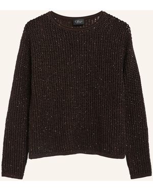 S.oliver Pullover mit Pailletten - Schwarz