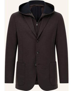 BOGGI Madison Sweatshirt Jacket in a Wool Blend - Schwarz