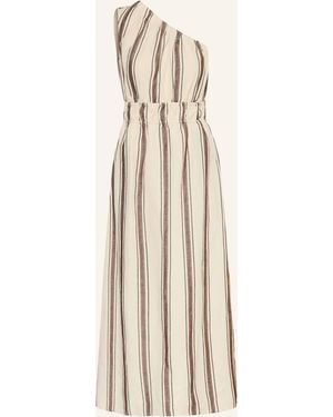 Rails One-Shoulder-Kleid SELANI mit Leinen - Natur