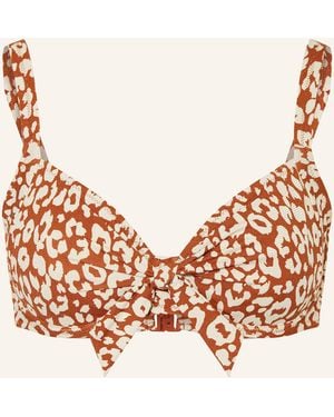 LIDEA® Bügel-Bikini-Top GILDED WILD mit Glitzergarn - Natur