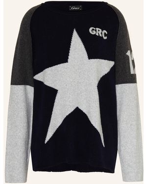 Grace Oversized-Pullover - Schwarz