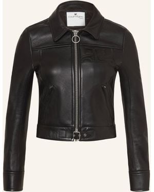 Courreges Lederjacke - Schwarz