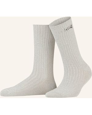 Maje Socken mit Glitzergarn - Natur