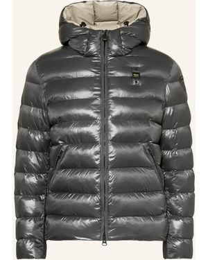 Blauer Steppjacke ADAMS mit DUPONTTM SORONA®-Isolierung - Grau