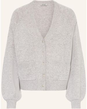 SOSUE Strickjacke BELLA mit Cashmere - Weiß