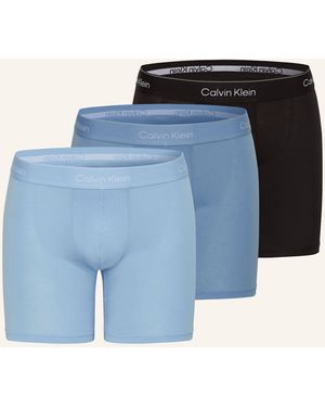 Calvin Klein 3er-Pack Boxershorts ICON COTTON STRETCH - Blau