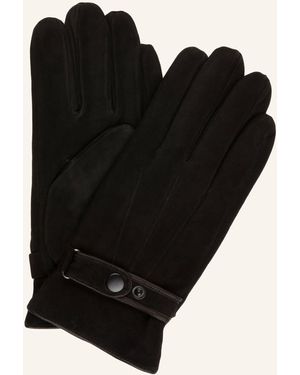 STROKESMAN'S Lederhandschuhe - Schwarz