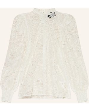 KINGA MATHE Dirndlbluse CORNELIA aus Spitze - Natur