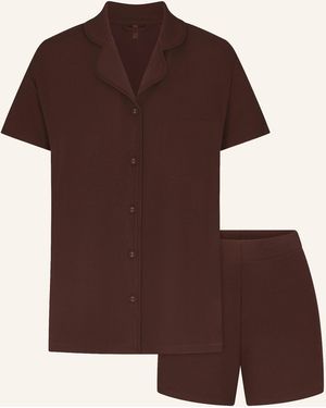 Skims Shorty-Schlafanzug SOFT LOUNGE - Braun