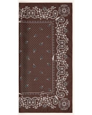 Longchamp Seidentuch FRENCH BANDANA - Braun