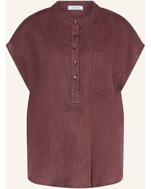 DARLING HARBOUR Blusenshirt aus Leinen - Lila