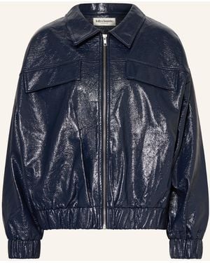 Lolly's Laundry Jacke VEN in Lederoptik - Blau