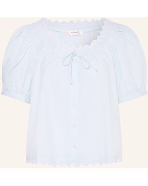 FRAME Blusenshirt THE SERENE mit Rüschen - Weiß