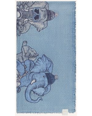Hemisphere Tuch mit Cashmere - Blau