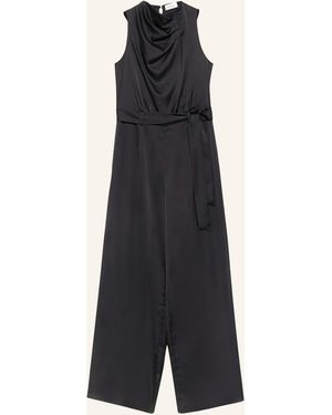 Comma, Jumpsuit aus Satin - Blau