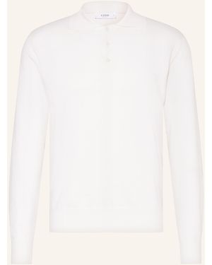 Eton Strick-Poloshirt - Natur