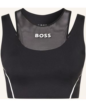 BOSS Sport-BH EKADEN mit Mesh - Schwarz