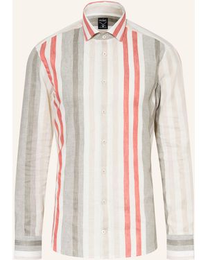 Van Laack Hemd VL-RIKOS1-TF Tailor Fit mit Leinen - Pink