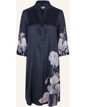 Dea Kudibal Kleid KAMILLES mit Seide und 3/4-Arm - Blau