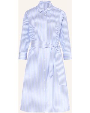 Rossana Diva Hemdblusenkleid mit 3/4-Arm - Blau