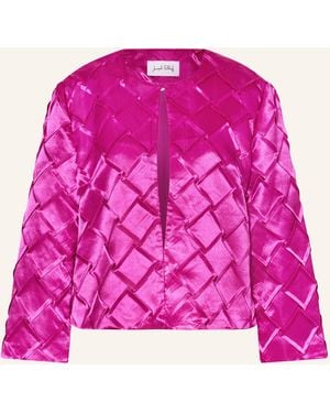 Joseph Ribkoff Kastenjacke aus Satin - Pink