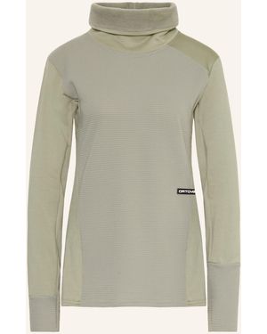 Ortovox Fleecepullover FLEECE CORD mit Merinowolle - Grün