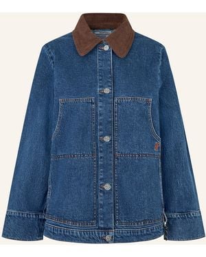 Baum und Pferdgarten Jeansjacke BENILDA - Blau