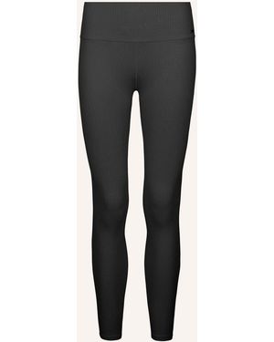 Snocks Gerippte Leggings - Grau