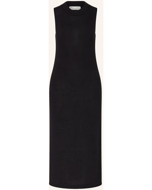 Marc O' Polo Strickkleid mit Leinen - Schwarz