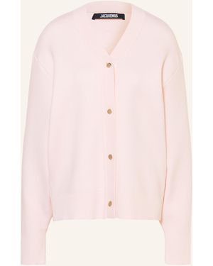 Jacquemus Strickjacke LE CARDIGAN DOPPIO aus Merinowolle - Pink