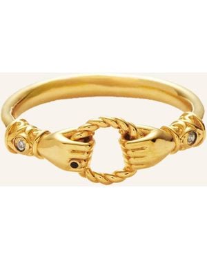 Missoma Ring HARRIS REED IN GOOD HANDS STACKING RING by GLAMBOU - Mettallic