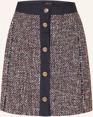 Marc Cain Tweed-Rock mit Glitzergarn - Grau