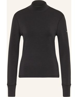 Super.natural Midlayer BASE+ B HOT mit Merinowolle - Schwarz