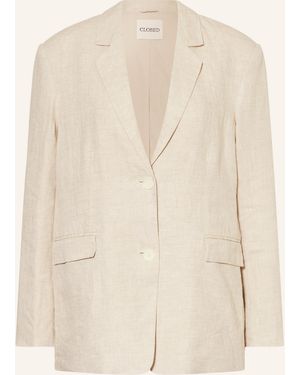 Closed Leinenblazer LOLA - Natur