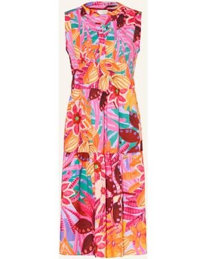 Milano Italy Kleid mit Rüschen - Weiß