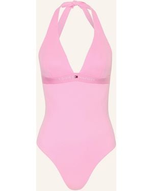 Tommy Hilfiger Neckholder-Badeanzug - Pink