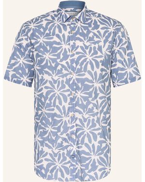 COLOURS & SONS Kurzarm-Hemd Comfort Fit - Blau