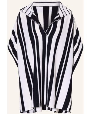 Allude Cashmere-Poncho - Schwarz