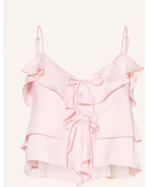 NINETY-9 Cropped-Top ROMANTIC mit Volants - Pink