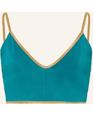 MYMARINI Bustier-Bikini-Top VACATION TOP SHINE zum Wenden - Blau