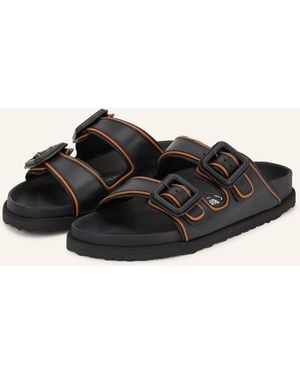 1774 BIRKENSTOCK Pantoletten ARIZONA LEATHER BUCKLE - Schwarz