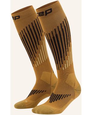 Cep Laufsocken KNEE HIGH TOURING SKIING mit Kompression - Natur