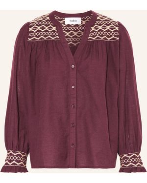Ba&sh Bluse SAMANTHA mit Stickereien - Lila