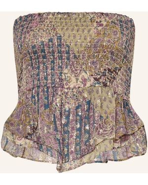 Ba&sh Off-Shoulder-Top PRETTY mit Glitzergarn - Mehrfarbig